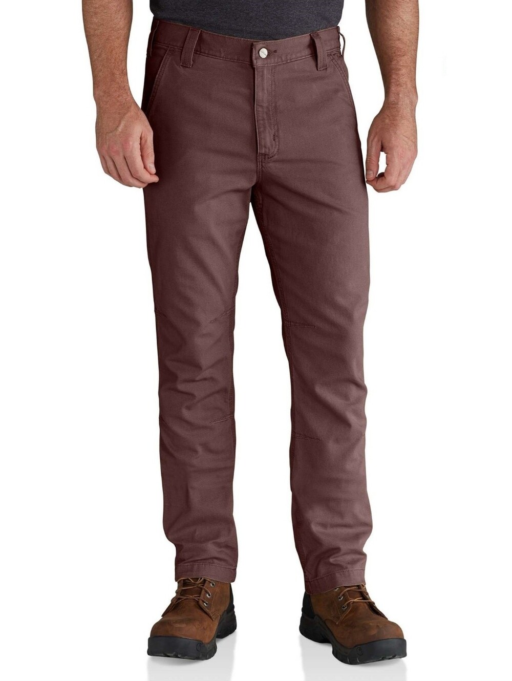 🆕️ Carhartt Men's Red Rugged Flex Rigby Straight Fit Slim Tapered Pants